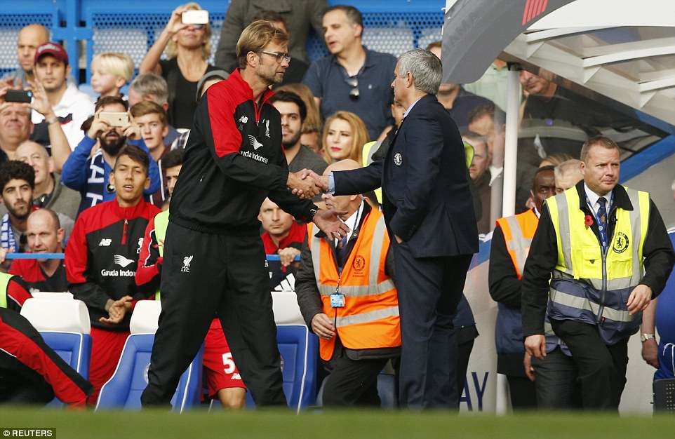 Jurgen Klopp and Jose Mourinho