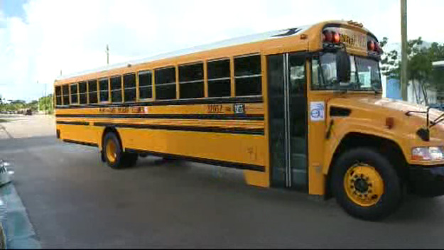 A Miami Dade public school bus