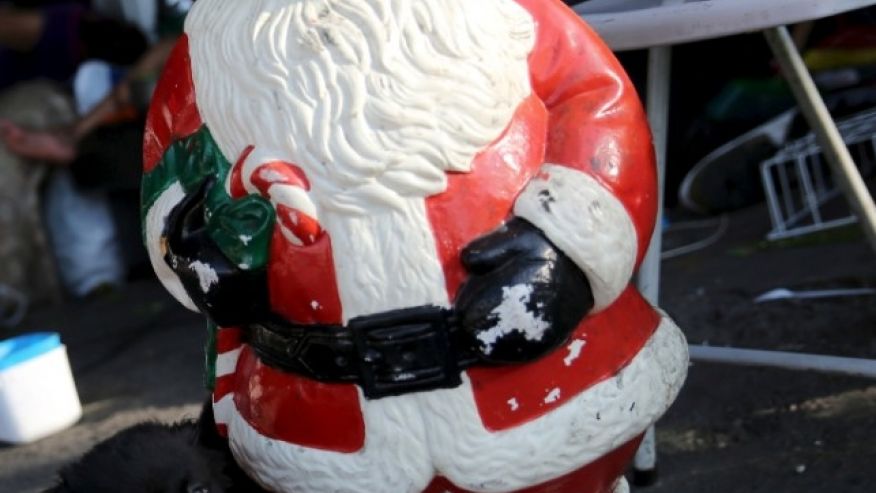 A Santa Claus figurine