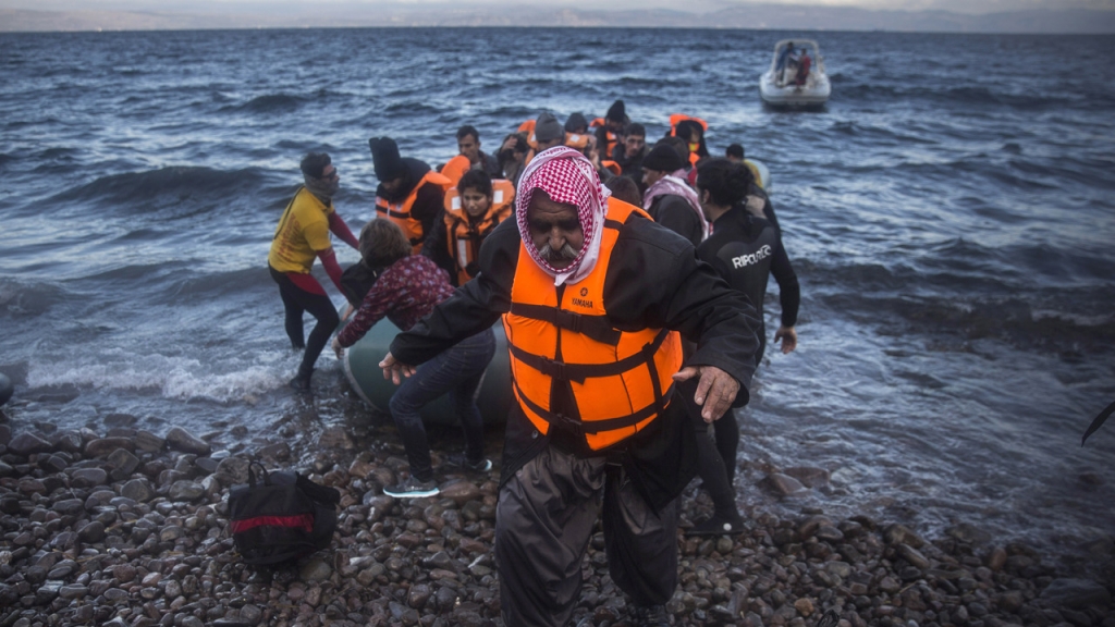 A boat carrying eight refugees has capsized in the Aegean Sea causing the death of four people