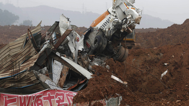 China landslide