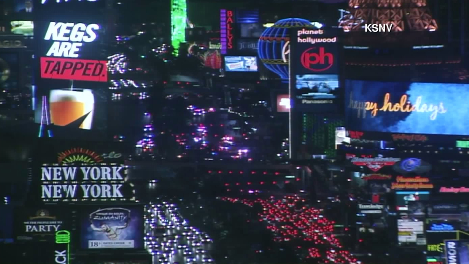 A stretch of the Las Vegas Strip was closed Sunday night after a crash