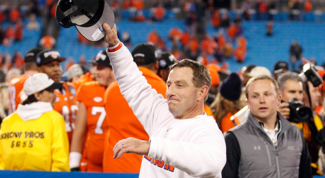 Dabo Swinney's Clemson team secured a playoff spot with a win over North Carolina in the ACC title game