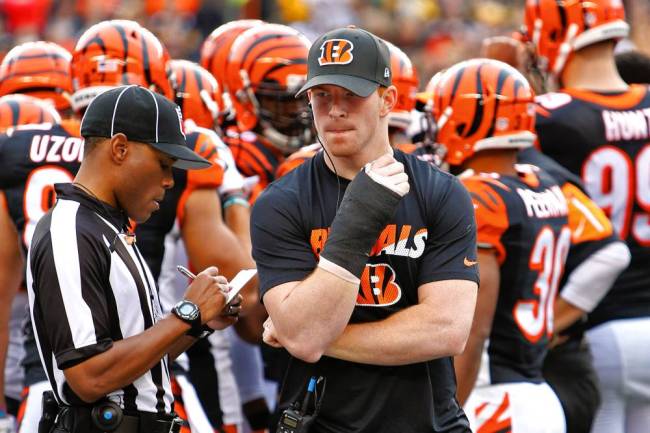 Bengals&#39 Andy Dalton will not need surgery on his broken thumb but will miss games