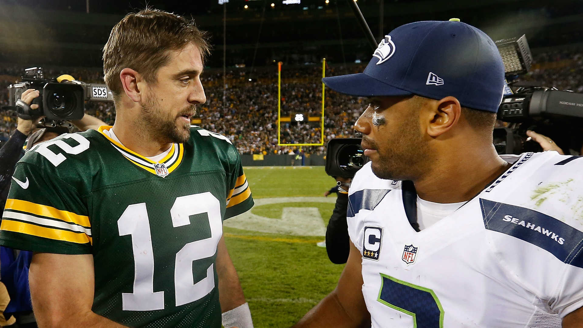 Aaron Rodgers and Russell Wilson