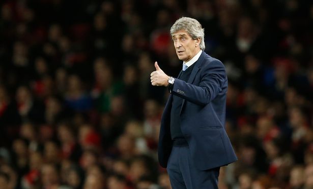 Manuel Pellegrini gives a thumbs