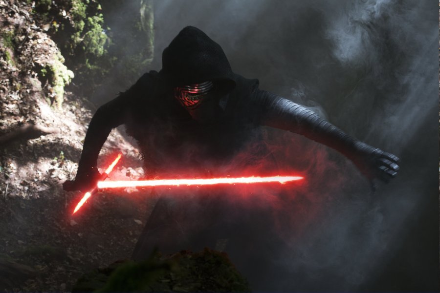 Adam Driver is Kylo Ren in “Star Wars The Force Awakens.”