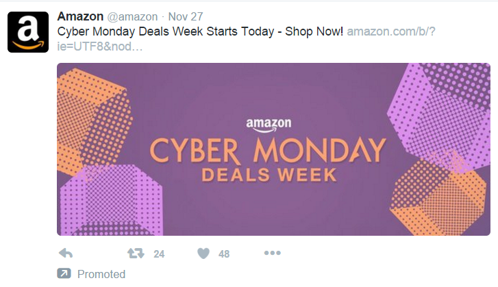 Ads from big retailers such as Amazon didn’t get much traction on social networks