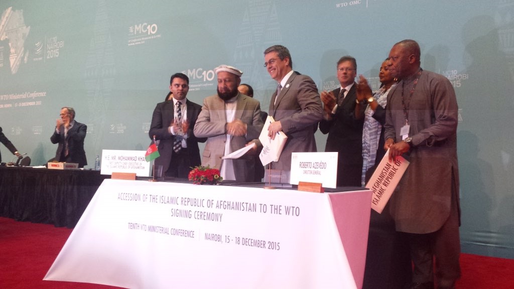 Afghanistan joins WTO