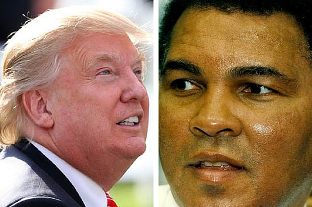 Muhammad Ali has criticised Donald Trump's proposal to ban Muslims from entering the United States urging Muslims