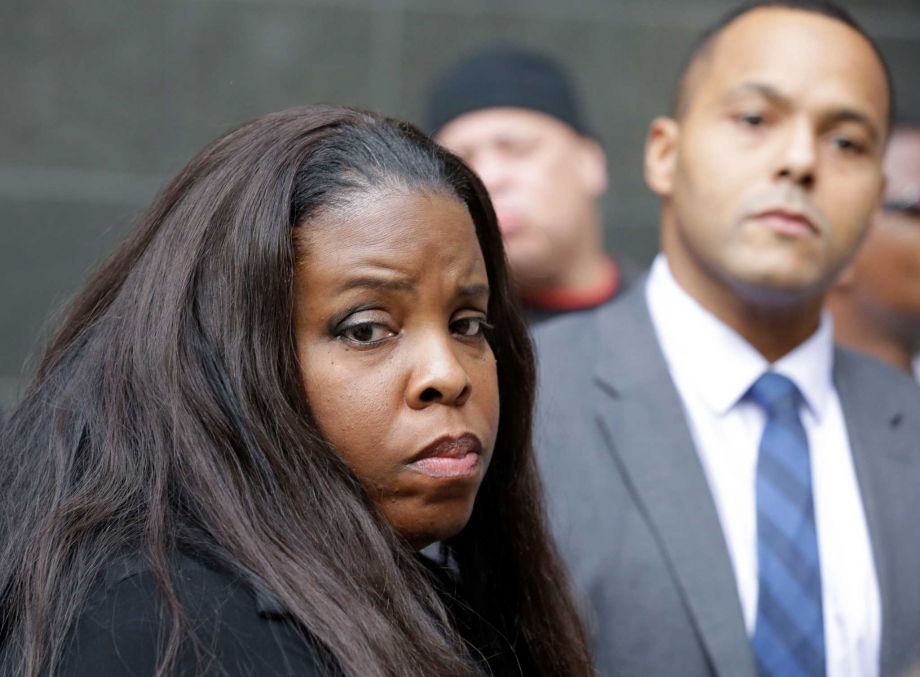 Janet Baker and her attorney David Owens speak to reporters during a press conference outside the federal courthouse Wednesday Dec. 2 2015 in Houston. Baker has filed a wrongful death lawsuit in the 2014 death of her 26-year-old son Jordan Baker