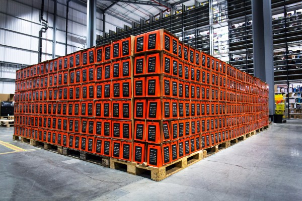 Amazon Fire tablets at the firm's Hemel Hempstead Fulfilment Centre