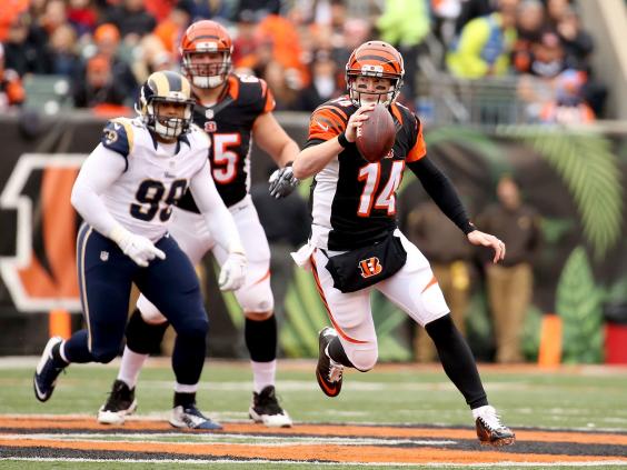 Andy Dalton led the Cincinnati Begals to victory over the St Louis Rams