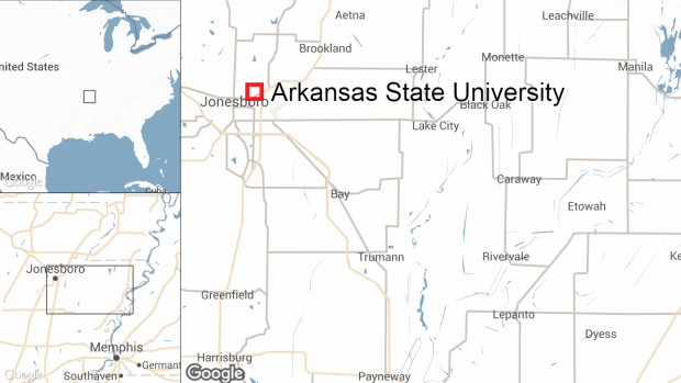 Arkansas State University says police have surrounded a gunman on campus