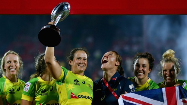 Australia staked its claim for an Olympic medal by winning the women's sevens world series event in Dubai