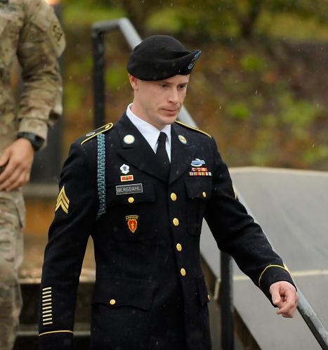 Ft. Bragg North Carolina. Bergdahl was arraigned on charges of desertion and endangering troops stemming from his decision to leave his outpost in Afghanistan