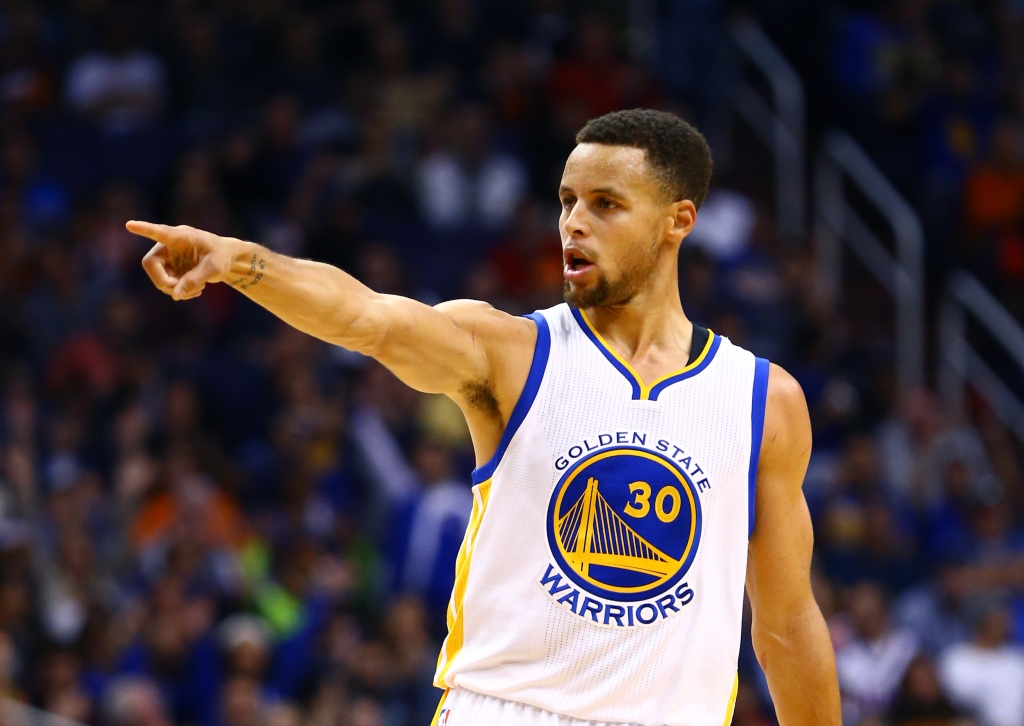 Nov 27 2015 Phoenix AZ USA Golden State Warriors guard Stephen Curry reacts after a shot in the second half against the Phoenix Suns at Talking Stick Resort Arena. The Warriors defeated the Suns 135-116. Mandatory Credit Mark J. Rebilas-USA TODAY Sp