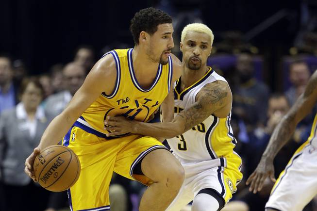 Thompson, Warriors improve to 23-0, beat Pacers 131-123