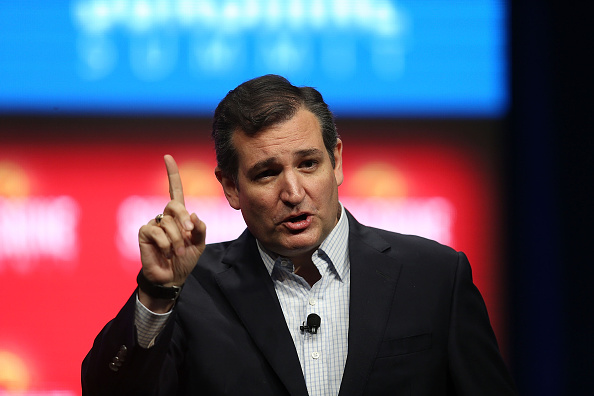 Republican presidential candidate Sen. Ted Cruz speaks during the Sunshine Summit conference being held at the Rosen Shingle Creek