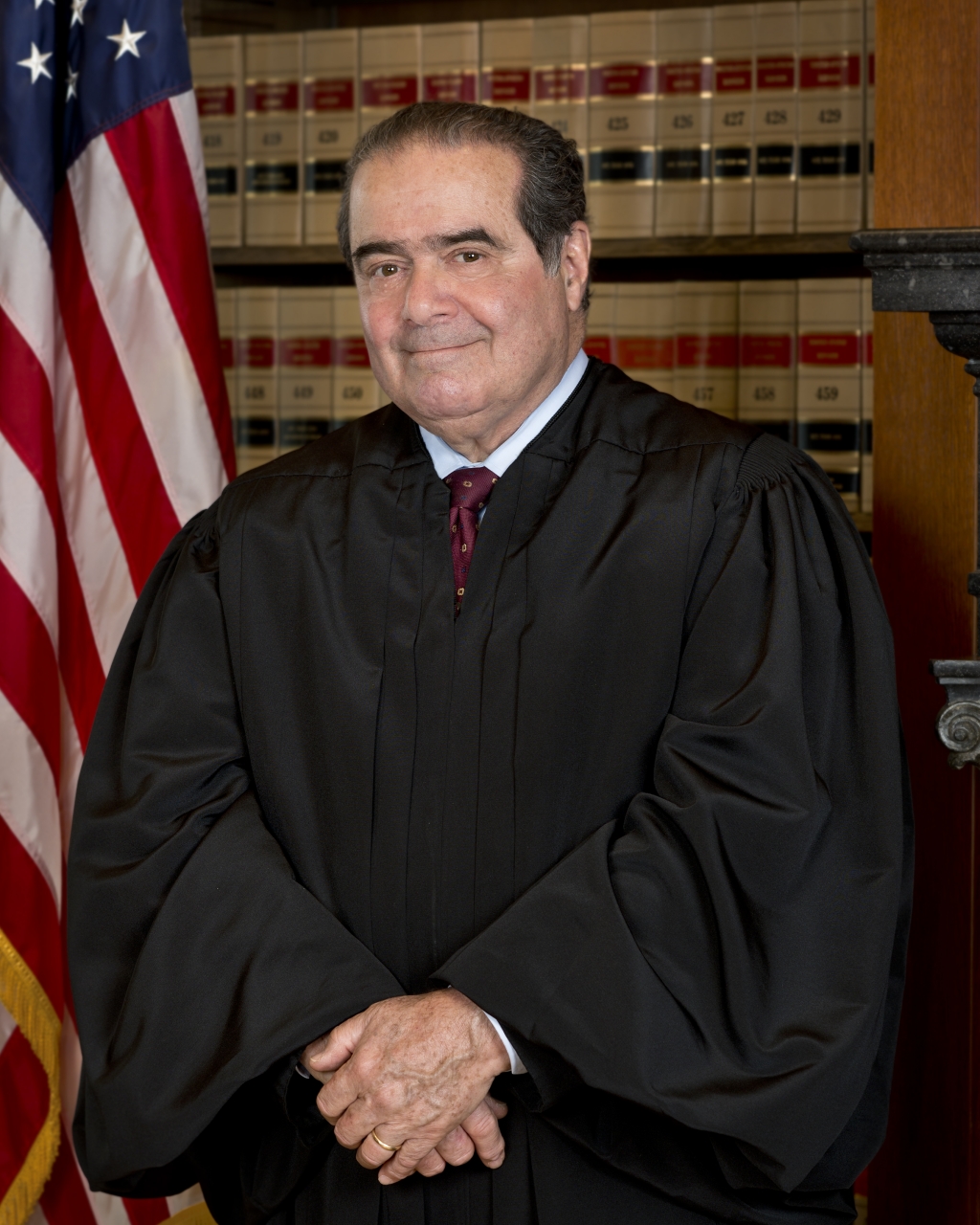 Full Credit From The Collection of the Supreme Court of the United States
Official portrait of Associate Justice Antonin G. Scalia Supreme Court. Associate Justice Scalia was appointed by President Reagan and took the Judicial Oath