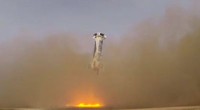 Amazon's Jeff Bezos' rocket lands safely after space flight