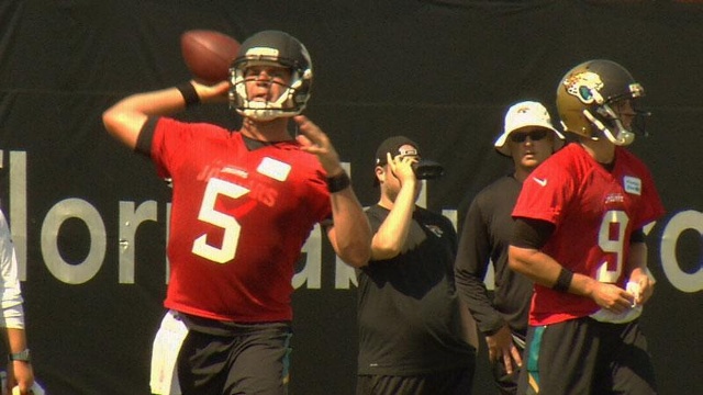 Bortles looked sharp getting in dozens of throws in the 90-minute practice