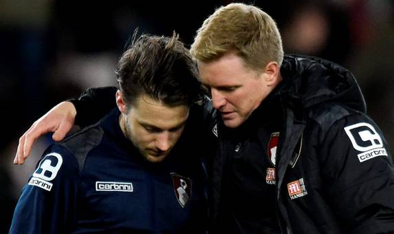 Bournemouth's Harry Arter with manager Eddie Howe after the game
Reuters  Toby Melville