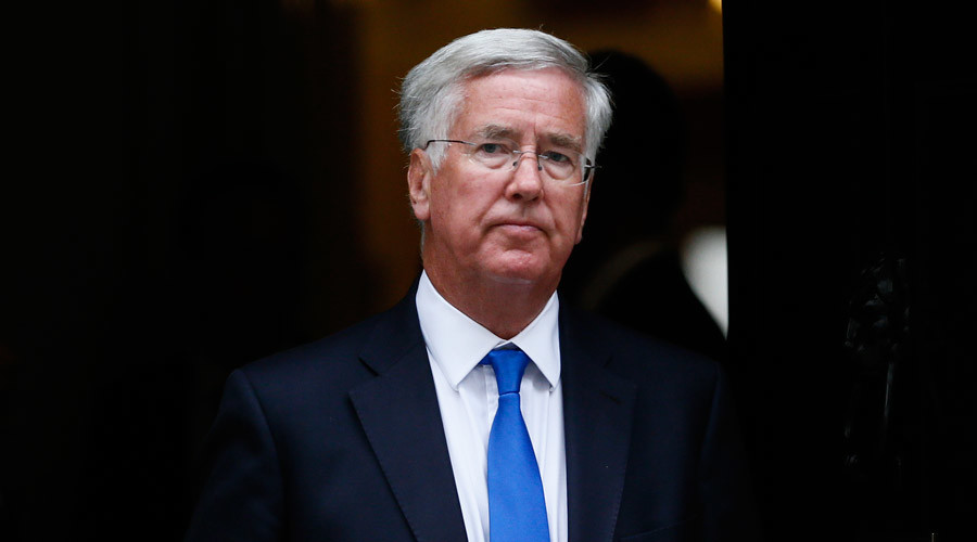 Britain's Secretary of State for Defence Michael Fallon