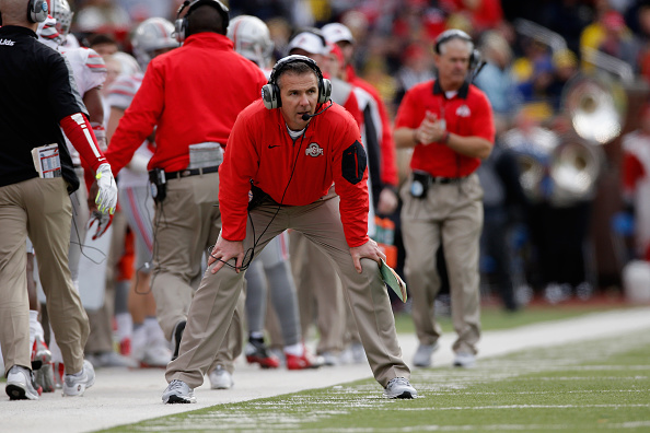 Head coach Urban Meyer of the Ohio State Buckeyes