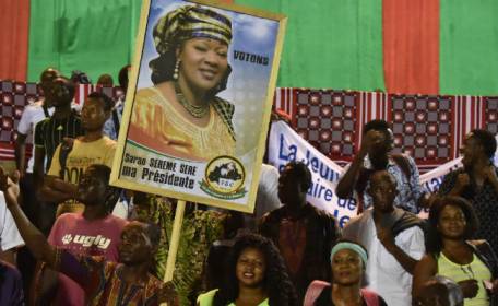 After roller-coaster year, Burkina votes for new president