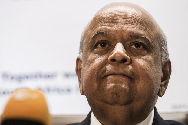 66 who was named as SOuth Africa’s finance minister on Sunday after President Zuma abandoned his initial choice of little-known lawmaker David van Rooyen