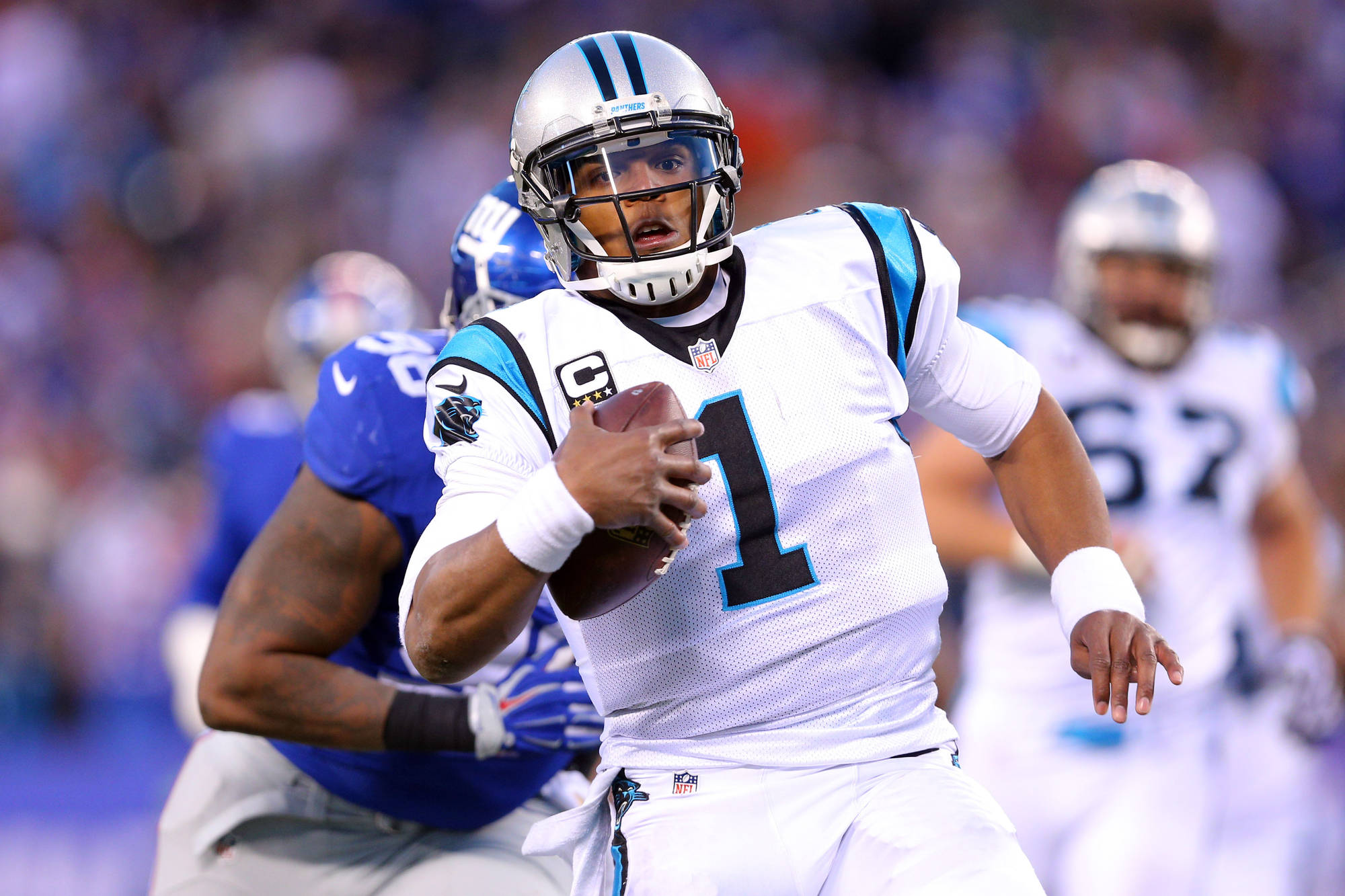 Cam Newton scorched the Giants today for 340 yards and 5 touchdowns.		Brad Penner-USA TODAY Sports