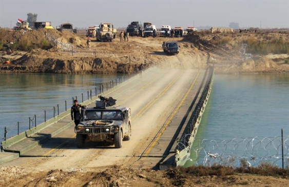 Destruction ... Iraqi forces have been urging civilians in Ramadi to flee