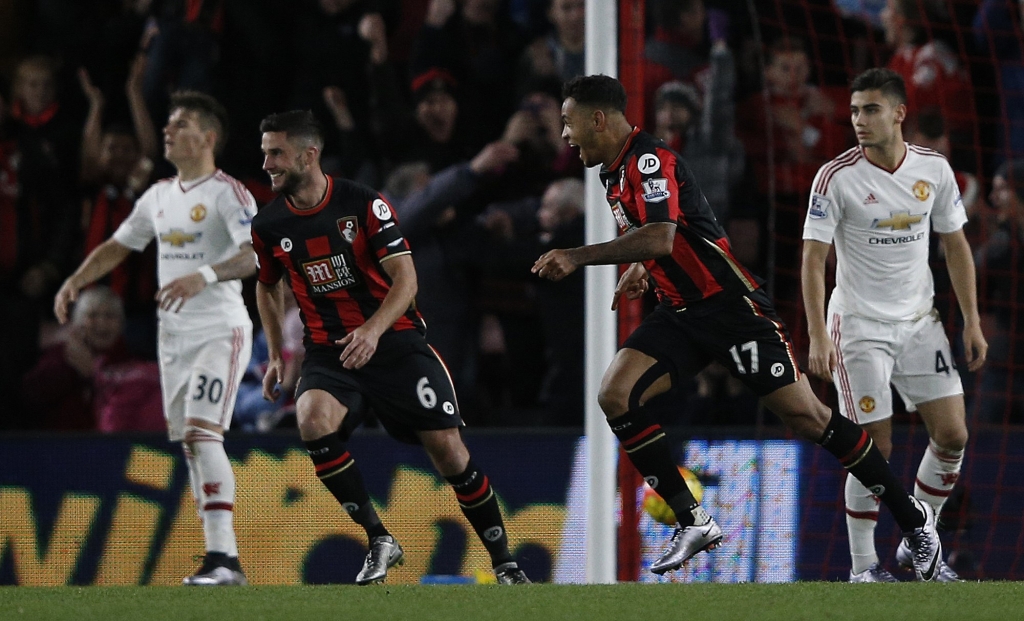 Premier League Manchester United go down to Bournemouth