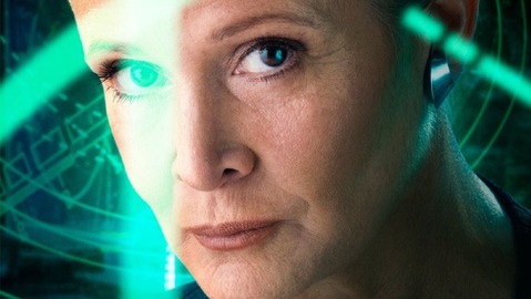 Carrie Fisher stars as General Leia in the upcoming Star Wars The Force Awakens movie