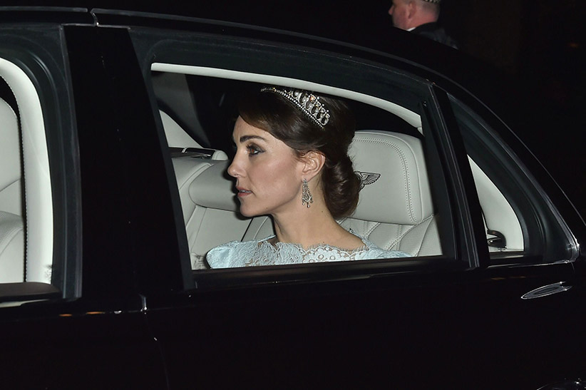 Catherine Duchess of Cambridge Diplomatic reception at Buckingham Palace London Britain- 08 Dec 2015 Tim Rooke  REX  CP