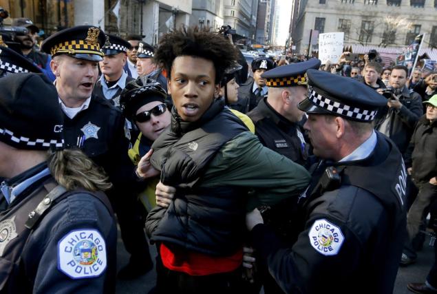 Protesters cited grievances with Rahm Emanuel that preceded the investigation of Laquan McDonald's death