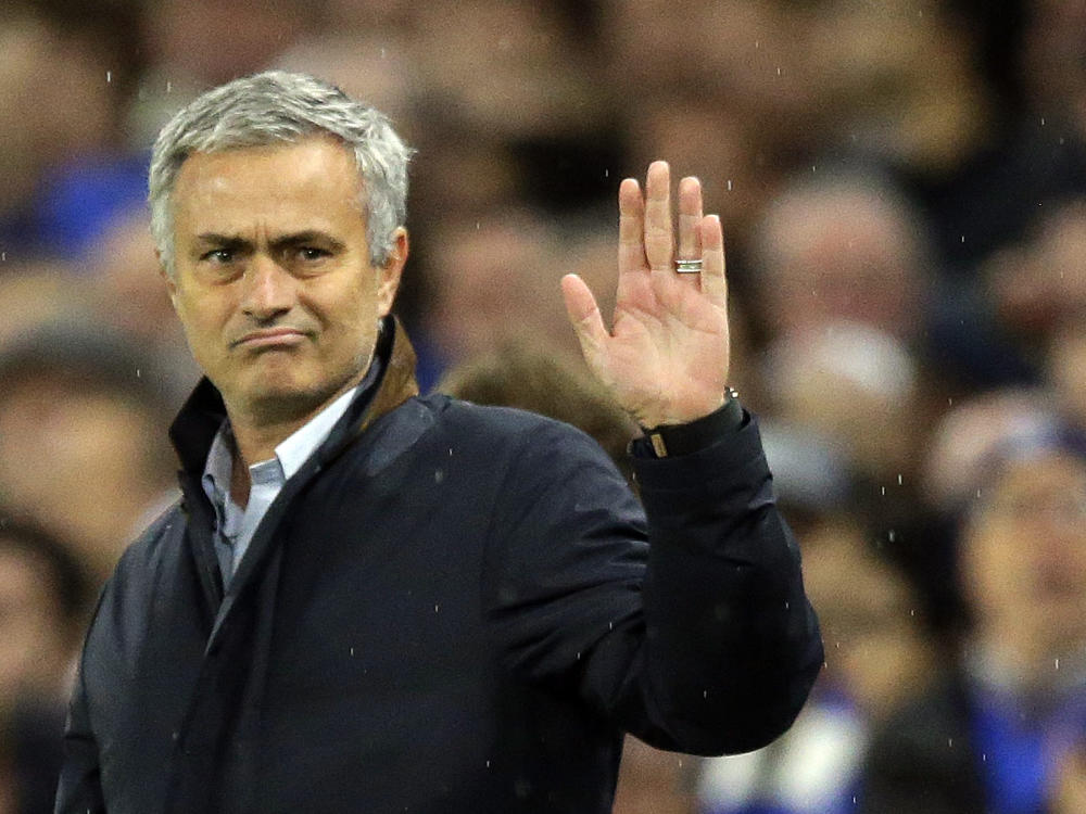 Chelsea Manager Jose Mourinho during the press conference at Chelsea FC Training Ground Stoke D'Abernon