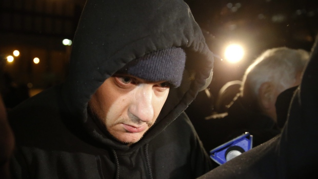 Chicago police officer Jason Van Dyke leaves the Cook County Jail after posting bond on Monday Nov. 30 2015 in Chicago. Van Dyke has been locked up since Nov. 24 when prosecutors charged him with first-degree murder in the shooting death of 17-year-ol