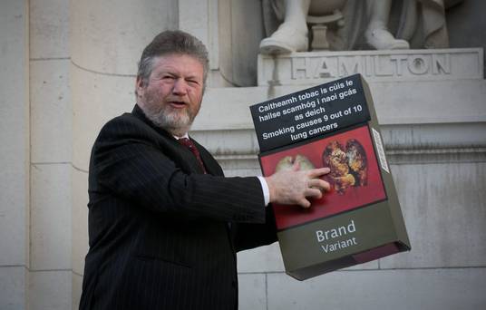 Children’s Minister Dr James Reilly has taken a tough line on smoking