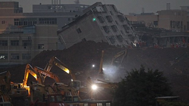 China landslide survivors