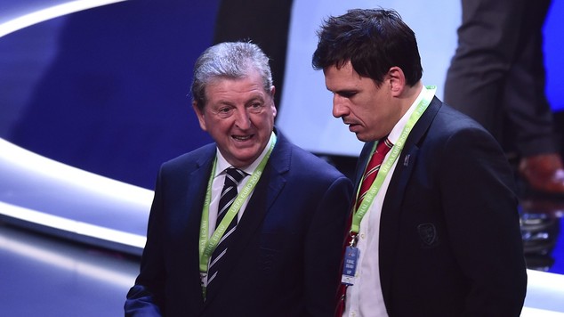 Chris Coleman right and Roy Hodgson left will see their sides face off at Euro 2016