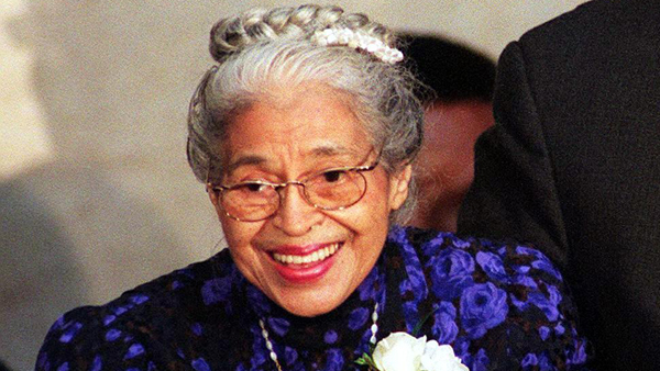 Civil rights heroine Rosa Parks at the U.S. Capitol