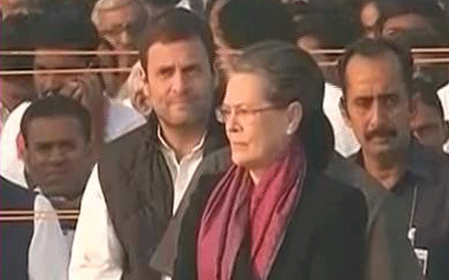 Sonia Gandhi with Rahul