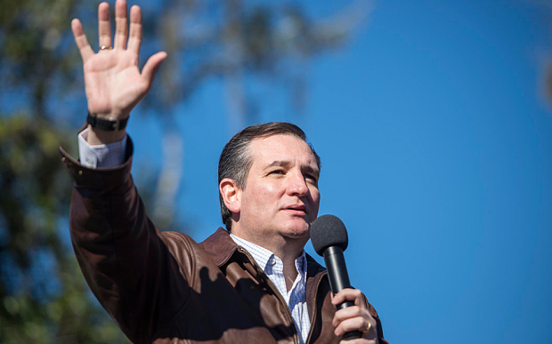 Ted Cruz speaks to supporters at an event in Bloomingdale Georgia