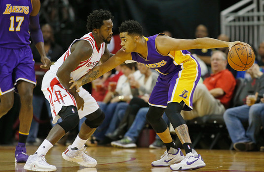 'D-Loading attacking Rockets guard Patrick Beverly off the dribble