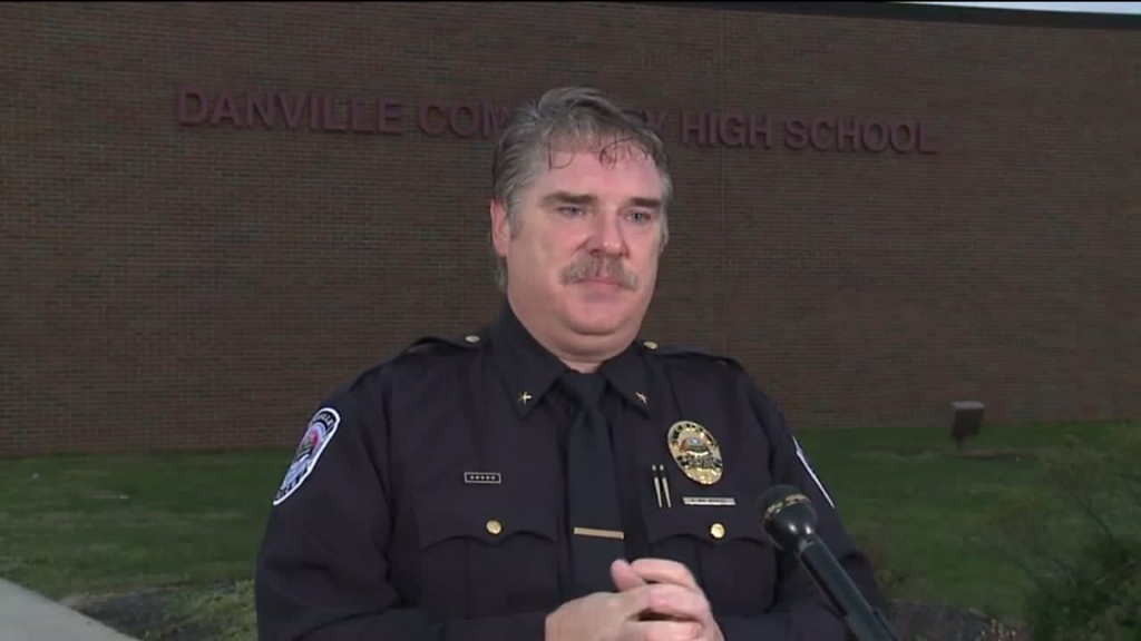 Danville Police Chief William Wright spoke about the threats during a press conference Thursday morning