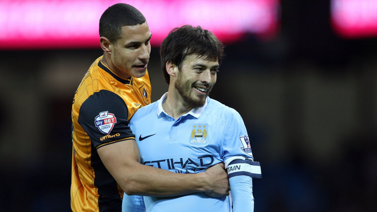 David Silva made his first start in two months against Hull