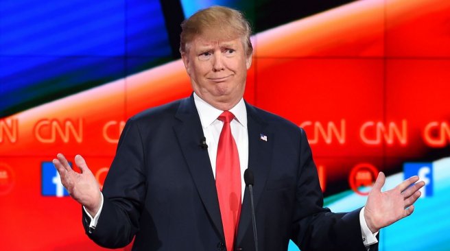 15 2015 in Las Vegas Nevada shows Republican presidential candidate Donald Trump during a presidential debate. AFP