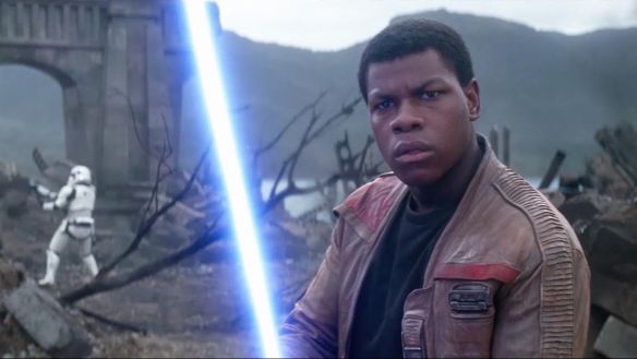 Disney 
    John Boyega as former stormtrooper Finn is one of the few good reasons to check out the latest entry in the Star Wars franchise